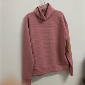 Pink high neck light sweater
